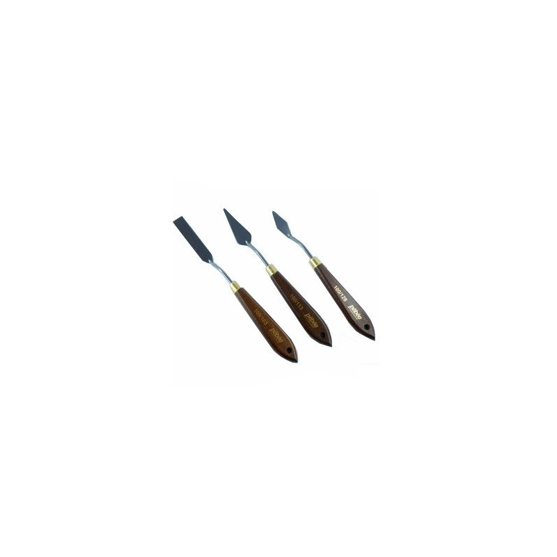3 couteaux pour peinture acrylique et huile