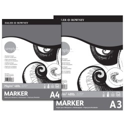 Bloc papier feutre et marqueur Simply, 70gr