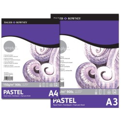 Bloc papier pastel et fusain Simply, 150gr
