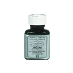 Vernis noir satiné Lamour Charbonnel