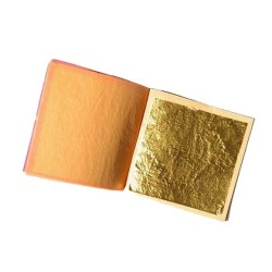 Feuilles de cuivre imitation or - 95x95mm