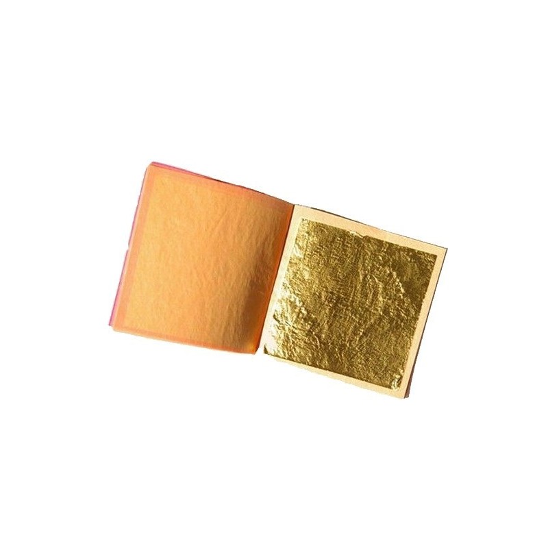 Feuilles de cuivre imitation or - 95x95mm