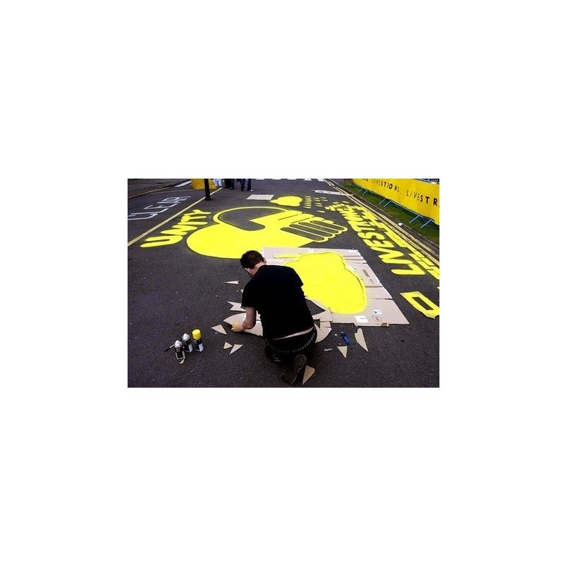 Bombe de peinture à base de craie pour décoration provisoire - Molotow