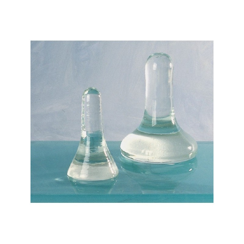 Molette en verre pour broyer les pigments