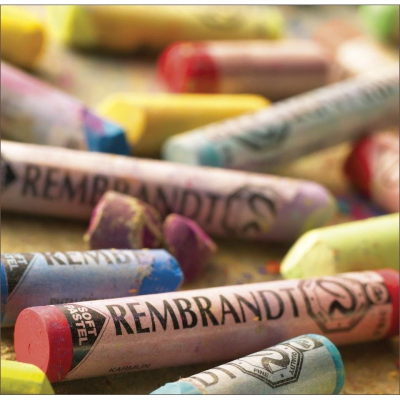 Pastel sec, tendres Rembrandt