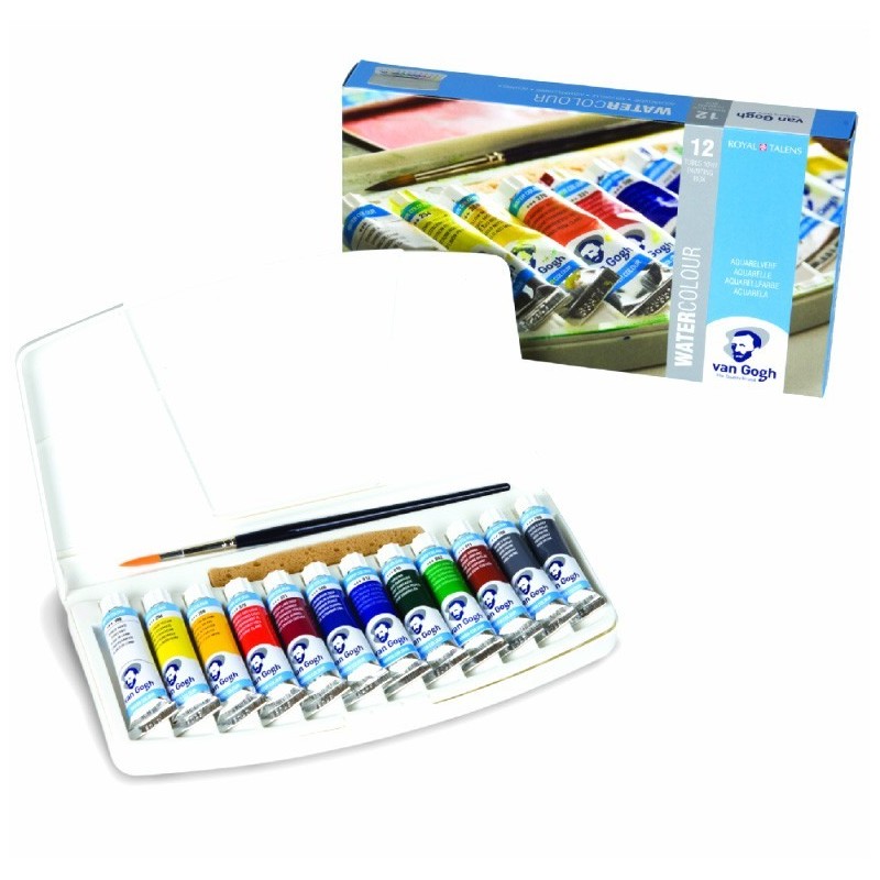 Boîte aquarelle Van Gogh en tube 10ml de Royal Talens