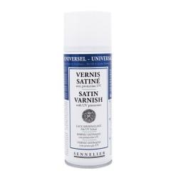 Vernis satin définitif en bombe - Sennelier