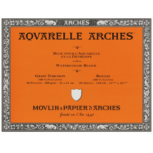 Bloc de feuilles Arches satiné pour aquarelle - Creastore