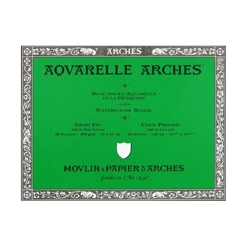 Bloc de feuilles Arches pour aquarelle