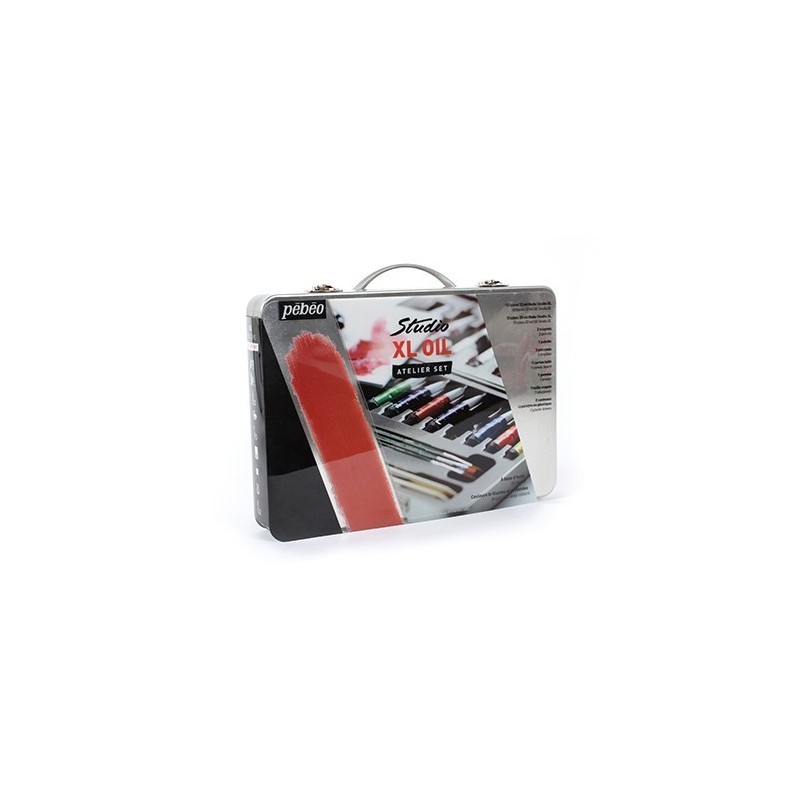Coffret en métal Atelier huile studio XL de Pébéo