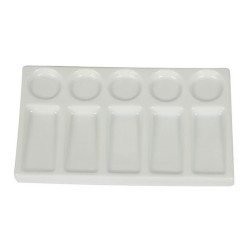 Palette rectangle en porcelaine de Manet