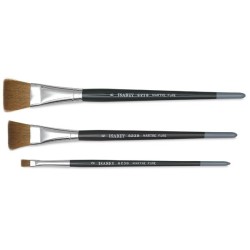 Pinceau aquarelle plat en Martre pure - série 6238 - Isabey