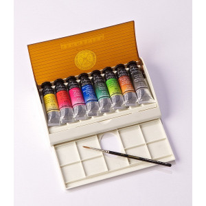 Boite de voyage Aquarelle Sennelier - 8 tubes