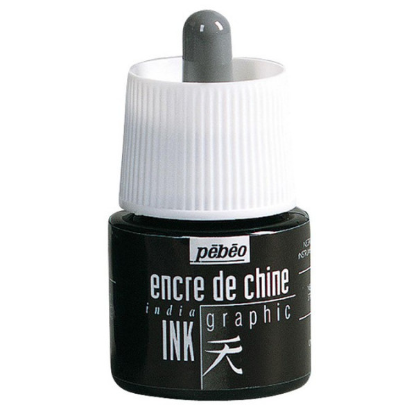 Encre de Chine Graphic noire - Pébéo - Creastore