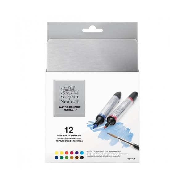 Boîte de 12 marqueurs aquarelle - Winsor & Newton