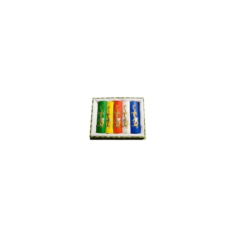 Coffret de 5 bâtonnets d’encre de Chine de couleur