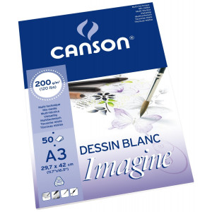 Bloc papier Imagine - 200gr/m² - Canson