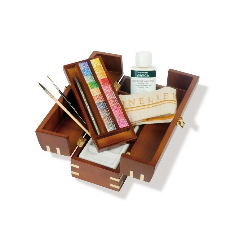Coffret aquarelle "La route des Indes" - 20 demi-godets Sennelier