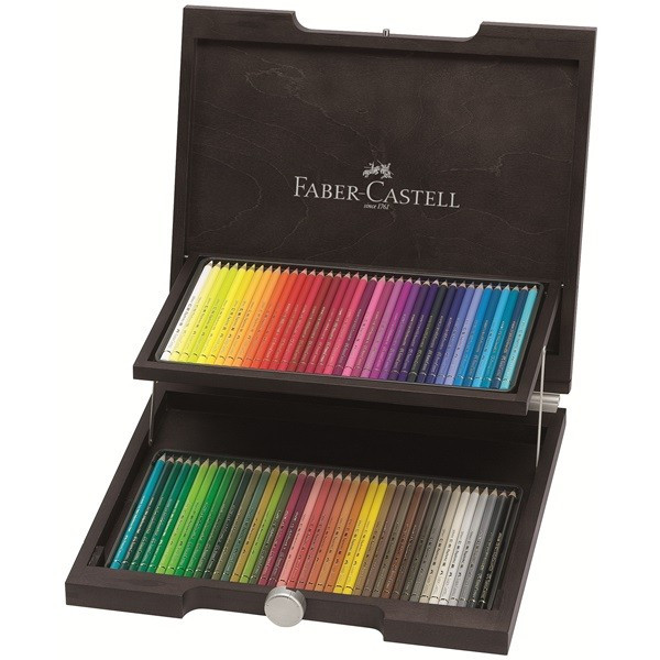 Coffret bois 72 crayons Polychromos - Faber-Castell