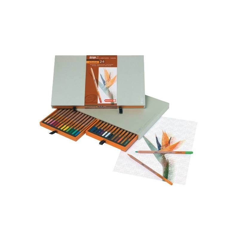 Coffret 24 crayons de couleur Bruynzeel