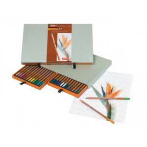 Coffret 24 crayons de couleur - Bruynzeel