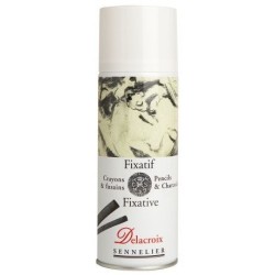Fixatif Delacroix pour fusain et crayon de Sennelier