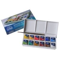 Boîte de 12 demi-godets Cotman Sketcher