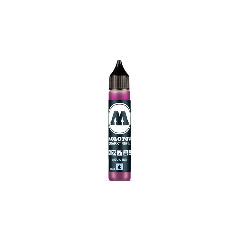 Recharge d'encre pour marqueur GRAFX Aqua  Molotow à base d'eau.