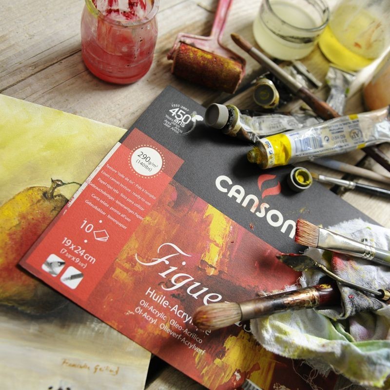 Bloc papier Figueras pour la peinture à l'huile/acrylique Canson