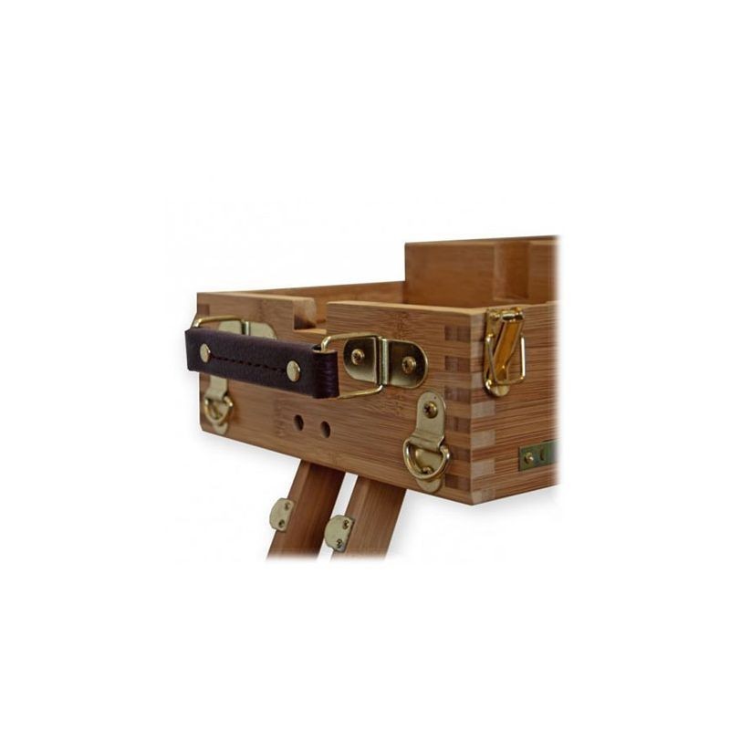 Boîte chevalet de luxe avec tiroir et palette en bois