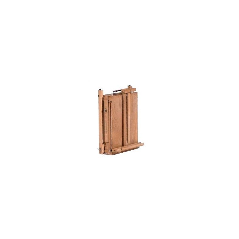 Boîte chevalet de luxe avec tiroir et palette en bois