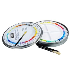 Boite ronde en métal Aquarelle