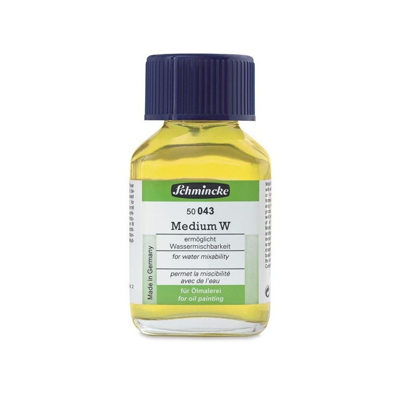 Le médium W Schmincke rend votre peinture à l’huile miscible à l’eau ! Compatible avec toutes les peintures à l’huile