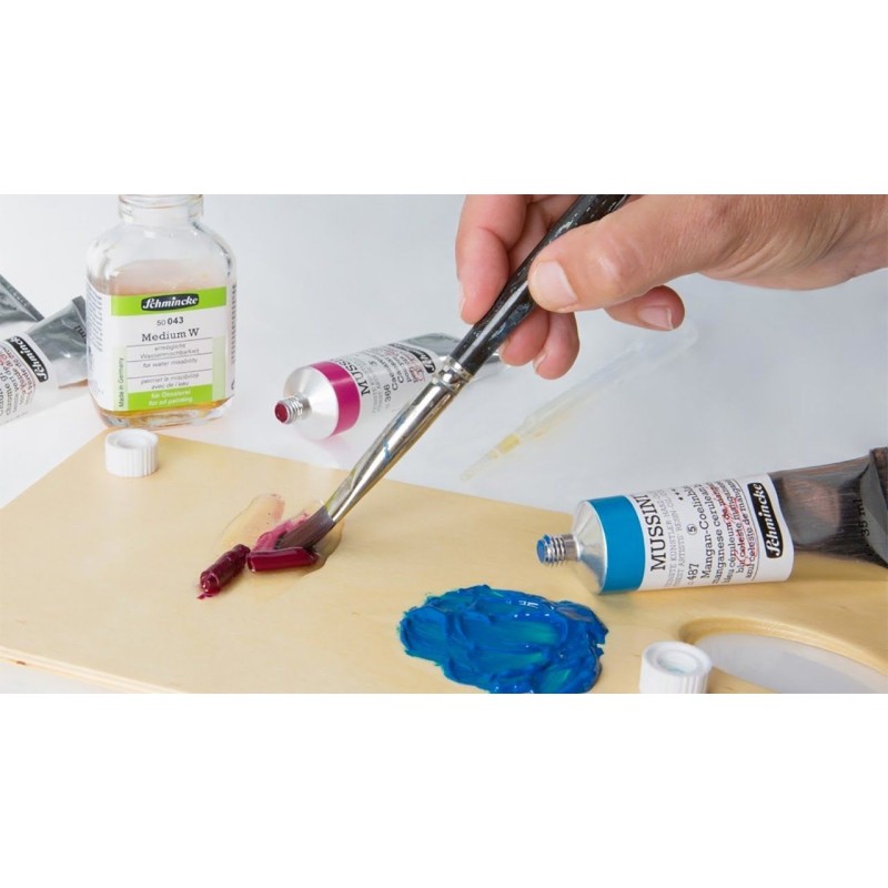 Le médium W Schmincke rend votre peinture à l’huile miscible à l’eau ! Compatible avec toutes les peintures à l’huile