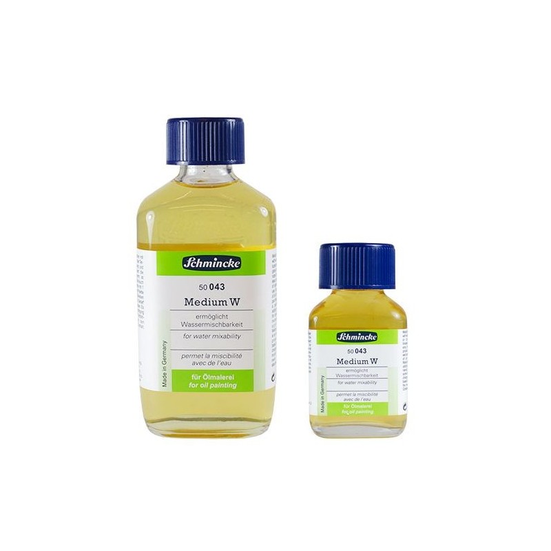 Le médium W Schmincke rend votre peinture à l’huile miscible à l’eau ! Compatible avec toutes les peintures à l’huile