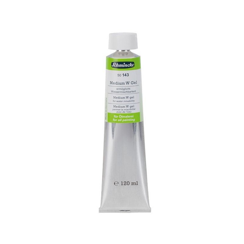 Le médium W en gel Schmincke rend votre peinture à l’huile miscible à l’eau ! Compatible avec toutes les peintures à l’huile
