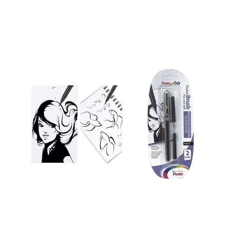 Feutre pinceau Pocket Brush Pentel GFKP
