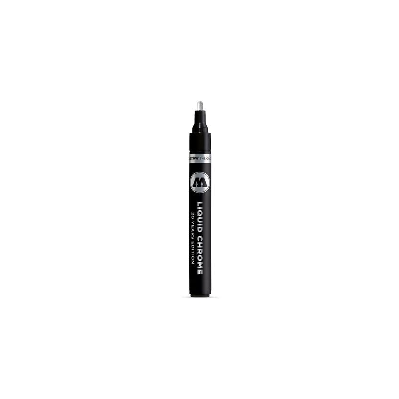 Marqueur Molotow LIQUID CHROME, encre chromé argent