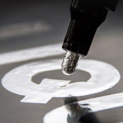 Marqueur Molotow LIQUID CHROME, encre chromé argent