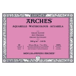 Bloc de feuilles Arches satiné pour aquarelle