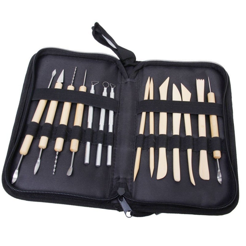 Trousse de 14 outils pour la sculpture et le modelage