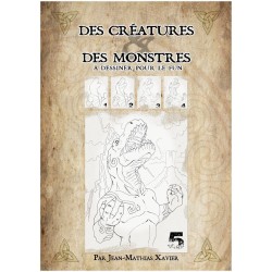 Livre des créatures et des monstres, apprentissage du dessin
