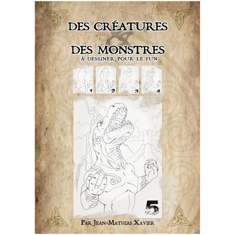 Livre des créatures et des monstres, apprentissage du dessin