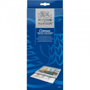 Boîte aquarelle Cotman de 45 demi-godets - Winsor & Newton