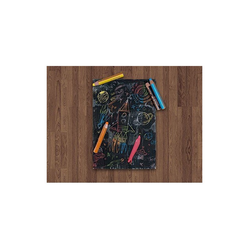 Set de 6 gros crayons Woody + taille crayon de Stabilo
