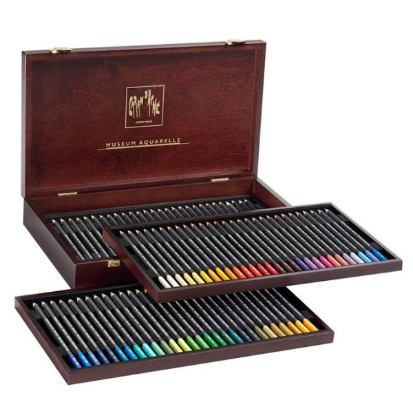 Coffret bois 80 crayons Museum - Caran d'Ache