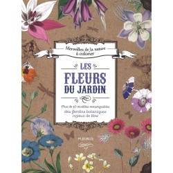 Livre les fleurs du jardin à colorier