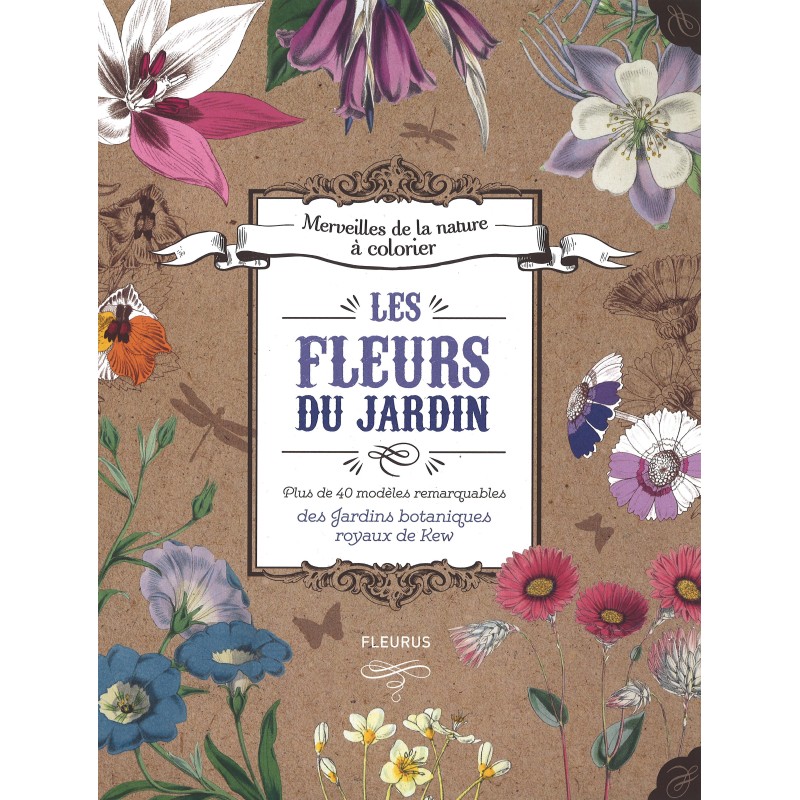 Livre les fleurs du jardin à colorier