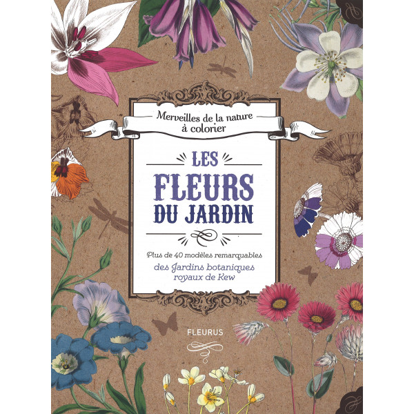 Les fleurs du jardin à colorier - livre