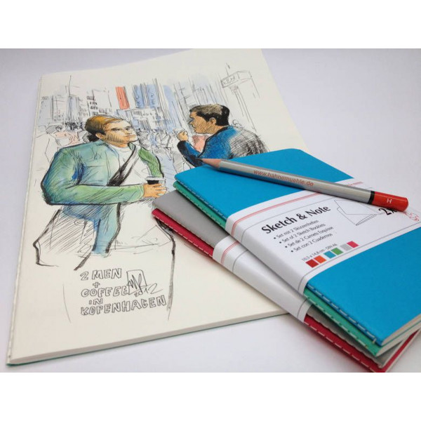 Lot de 2 carnets de croquis & notes Hahnemüle - Creastore